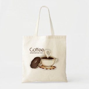 Bolso De Tela Café y anillos de espuma