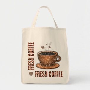 Bolso De Tela Café Y Café Frescos
