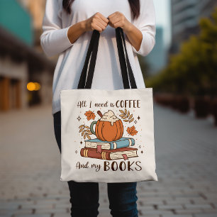 Bolso De Tela Café y especias de calabaza de otoño para el amant