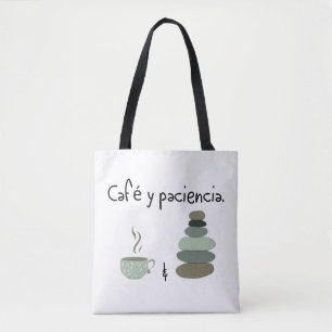 Bolso De Tela Café y Paciencia - Café y paciencia