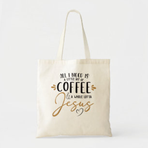 Bolso De Tela Café Y Todo El Montón De Jesús Amante Café Christi