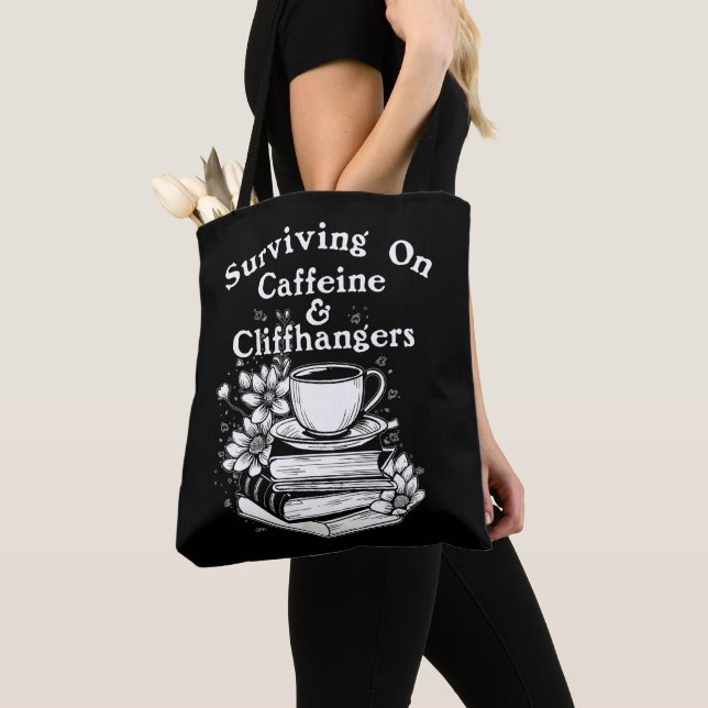 Bolso De Tela Cafeína y suspense (Detalle)