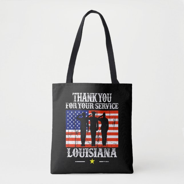 Bolso De Tela CafePress Louisiana Mapa Tote Bag Canvas Tote (Anverso)