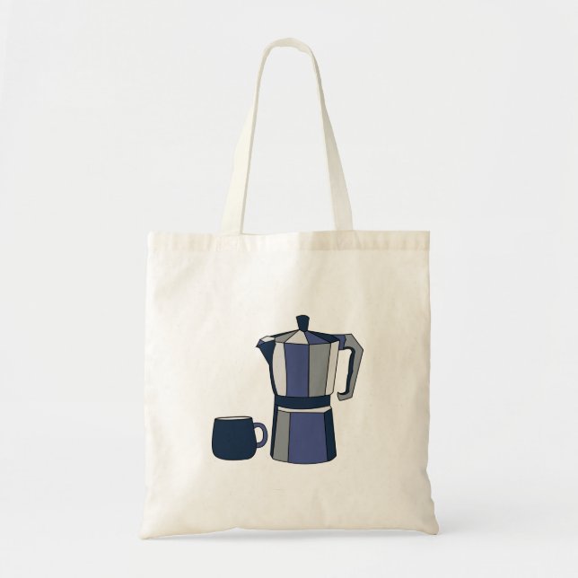 Bolso De Tela Cafetera Taza de Café Café (Frente)