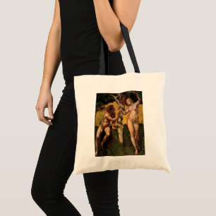 Bolso De Tela Caída - Adán y Eva de Raphael Sanzio