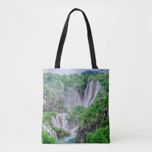 Bolso De Tela Caída de agua de los lagos Plitvice