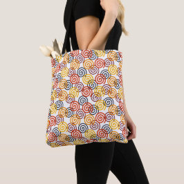Bolso De Tela Caída de Swirls