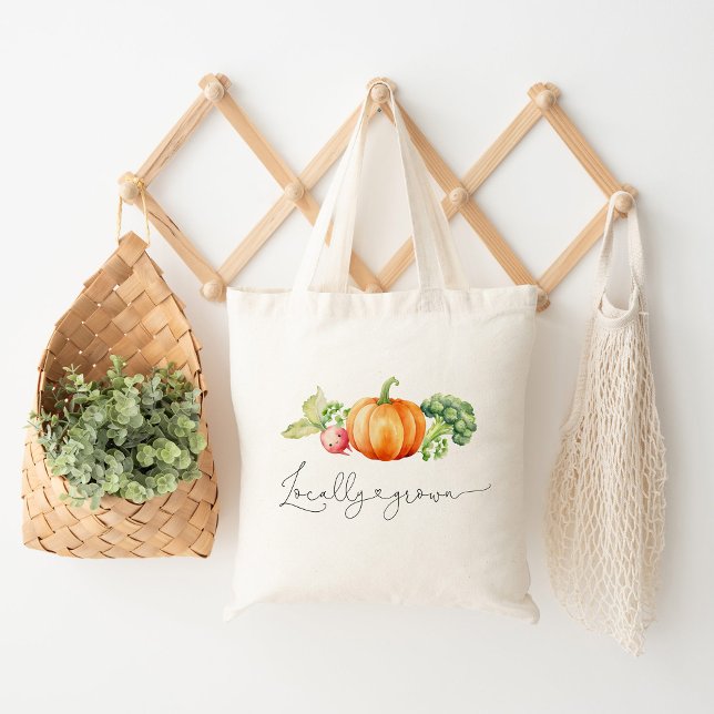 Bolso De Tela Caída Granja de calabaza de verduras cultivadas lo (Subido por el creador)