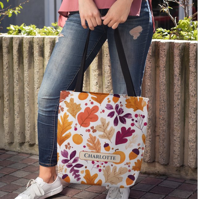 Bolso De Tela Caída personalizada - Nombre de hojas y acuñacione (Subido por el creador)