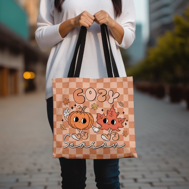 Bolso De Tela Caída retro Personalizado de la hoja de calabaza d (Subido por el creador)