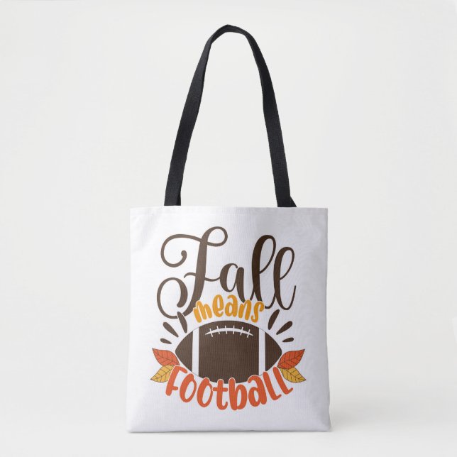 Bolso De Tela Caída significa Fútbol (Anverso)
