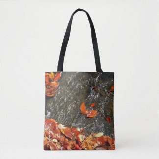 Bolso De Tela Caídas en cataratas en fotografía de otoño