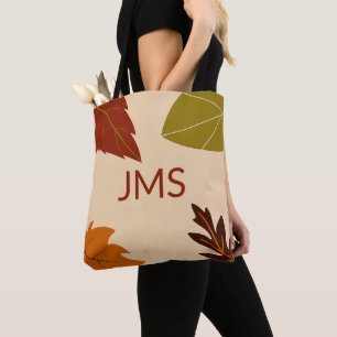 Bolso De Tela Caídas Sale Monograma Verde Marrón y Naranja