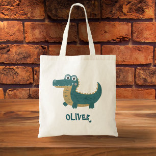 Bolso De Tela Caimán bebé divertido lindo personalizado