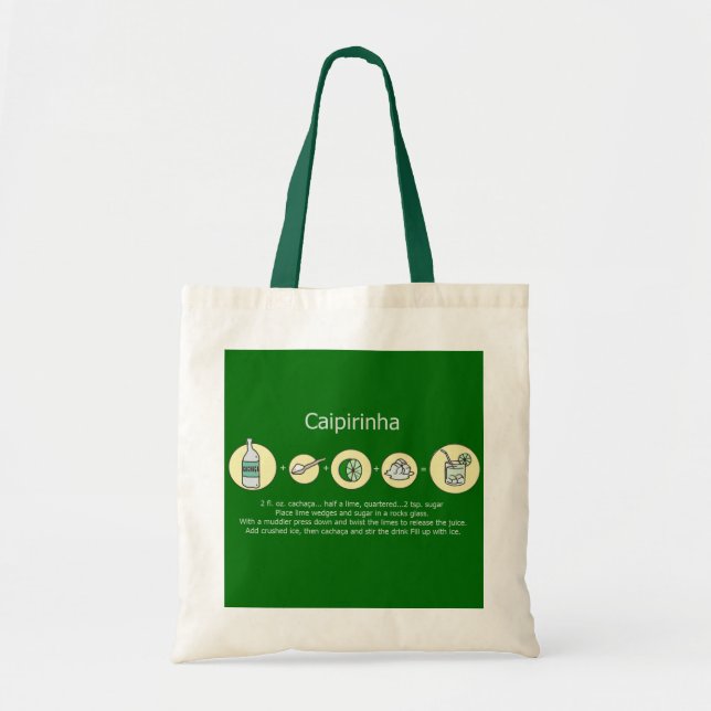 Bolso De Tela Caipirinha, bebida brasileña (Frente)