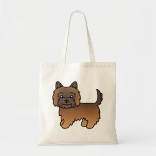 Bolso De Tela Cairn Terrier Atigrado Rojo Perro De Dibujos Anima
