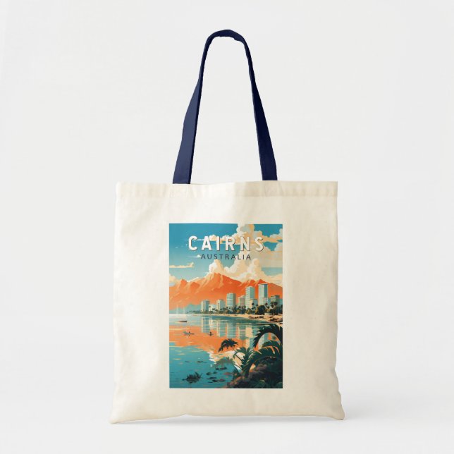 Bolso De Tela Cairns Australia Viaja por arte (Frente)