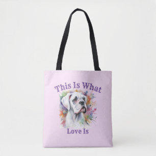 Bolso De Tela Caja de Acuarela Boxer Esto Es Lo Que Es El Amor ❤