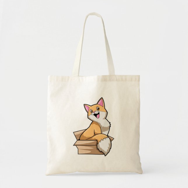 Bolso De Tela Caja de gatos (Frente)