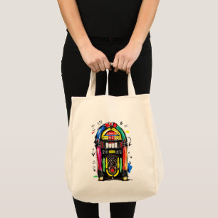 Bolso De Tela Caja de música de Rock N Roll Arte Retro Colorido