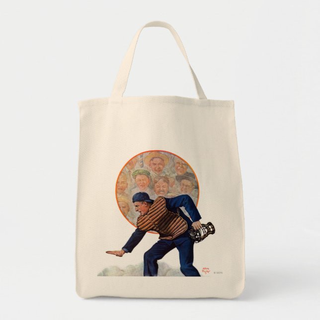 Bolso De Tela Caja fuerte en la placa (Frente)