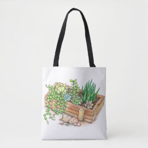 Bolso De Tela Caja suculenta del plantador