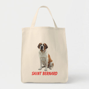 Bolso De Tela Cajero de tela de perro de San Bernardo Totebag