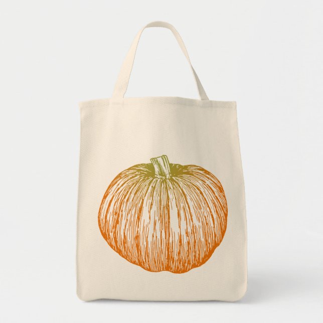 Bolso De Tela Calabaza (Frente)