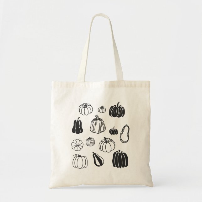 Bolso De Tela Calabaza Botánica (Frente)