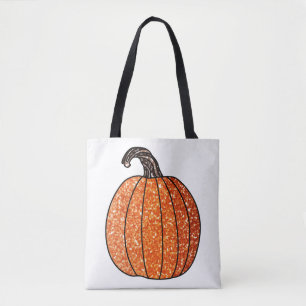 Bolso De Tela Calabaza Brillante