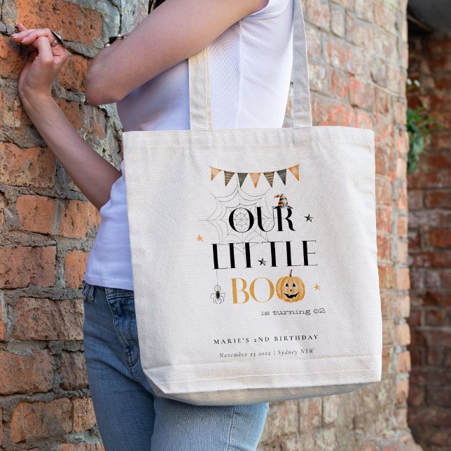 Bolso De Tela Calabaza Cute Halloween Pequeños Niños Boo Cumplea (Subido por el creador)