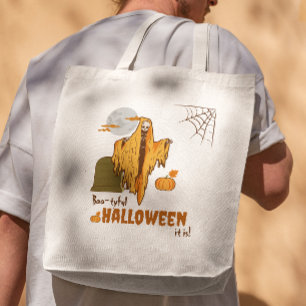 Bolso De Tela Calabaza de Esqueleto Divertido Humor para Adultos