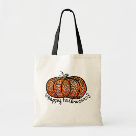 Bolso De Tela Calabaza de filigreses de Halloween