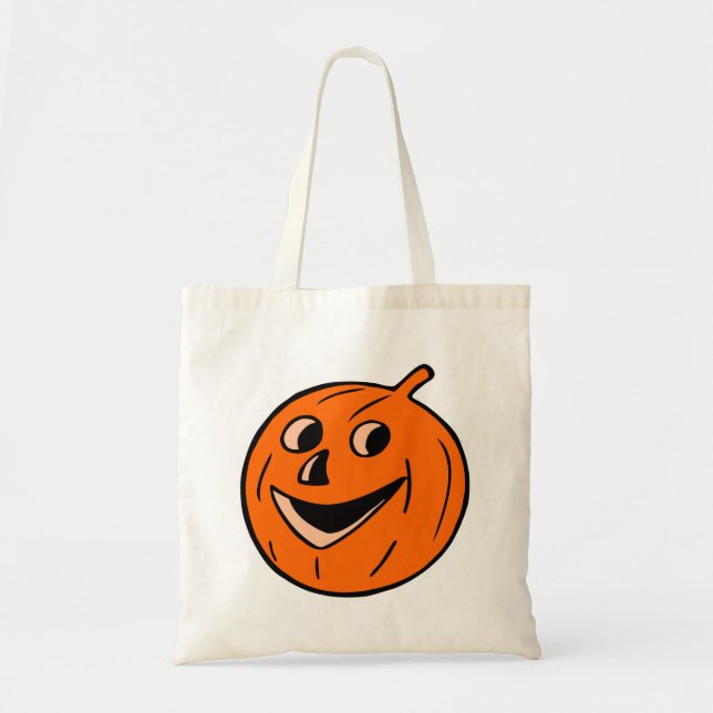 Bolso De Tela Calabaza de Halloween (Frente)