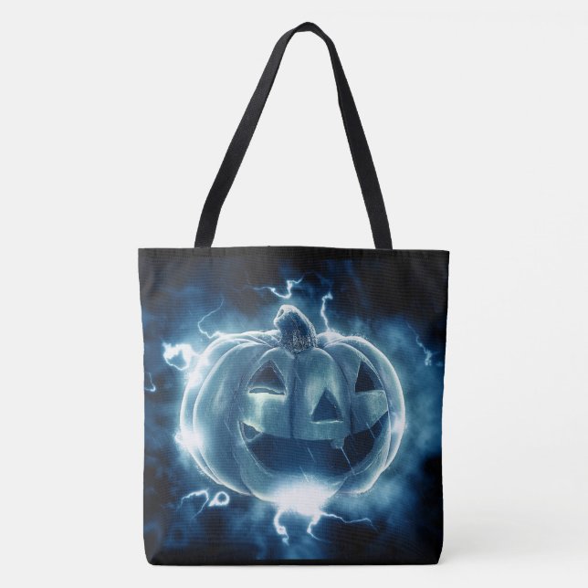 Bolso De Tela Calabaza de Halloween (Anverso)