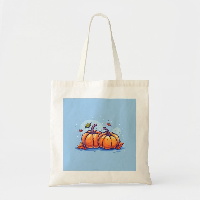 Bolso De Tela Calabaza de Halloween (Frente)
