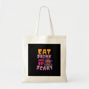 Bolso De Tela Calabaza de Halloween Come Bebe Sé aterrador