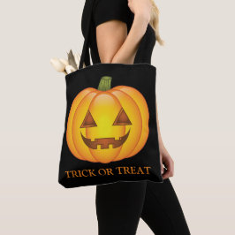 Bolso De Tela Calabaza De Halloween Con Truco O Texto De Tratami
