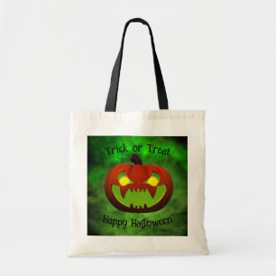 Bolso De Tela Calabaza de Halloween de mal gusto