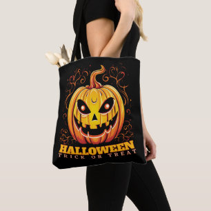 Bolso De Tela Calabaza de Halloween Jack-O-Lantern