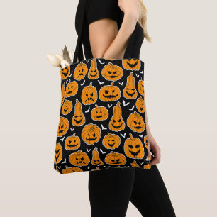 Bolso De Tela Calabaza de Halloween Patterada Jack o Lantern