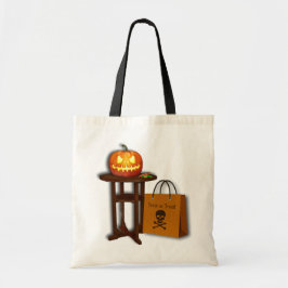 Bolso De Tela Calabaza de Halloween Truco o trato
