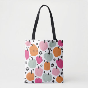 Bolso De Tela Calabaza de la temporada de otoño perro gato Paste
