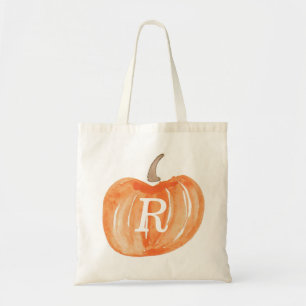 Bolso De Tela Calabaza del monograma