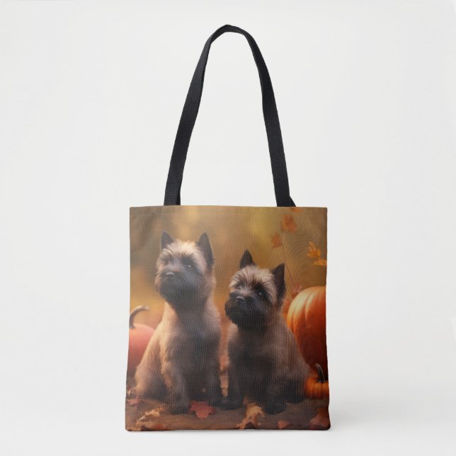 Bolso De Tela Calabaza deslumbrante de Cairn Terrier (Anverso)