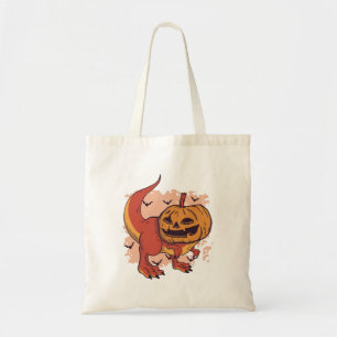 Bolso De Tela Calabaza Dinosaurio T-Rex