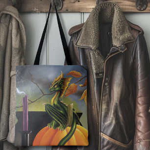 Bolso De Tela Calabaza Dragon Cauldron Halloween
