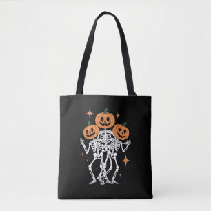 Bolso De Tela Calabaza Esqueleto Halloween Calabaza Temporada Es