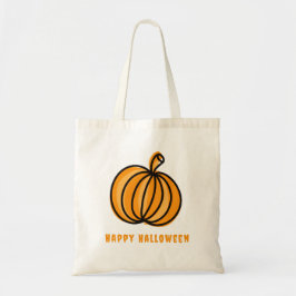 Bolso De Tela Calabaza feliz de Halloween