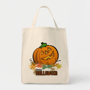 Bolso De Tela Calabaza feliz de Halloween